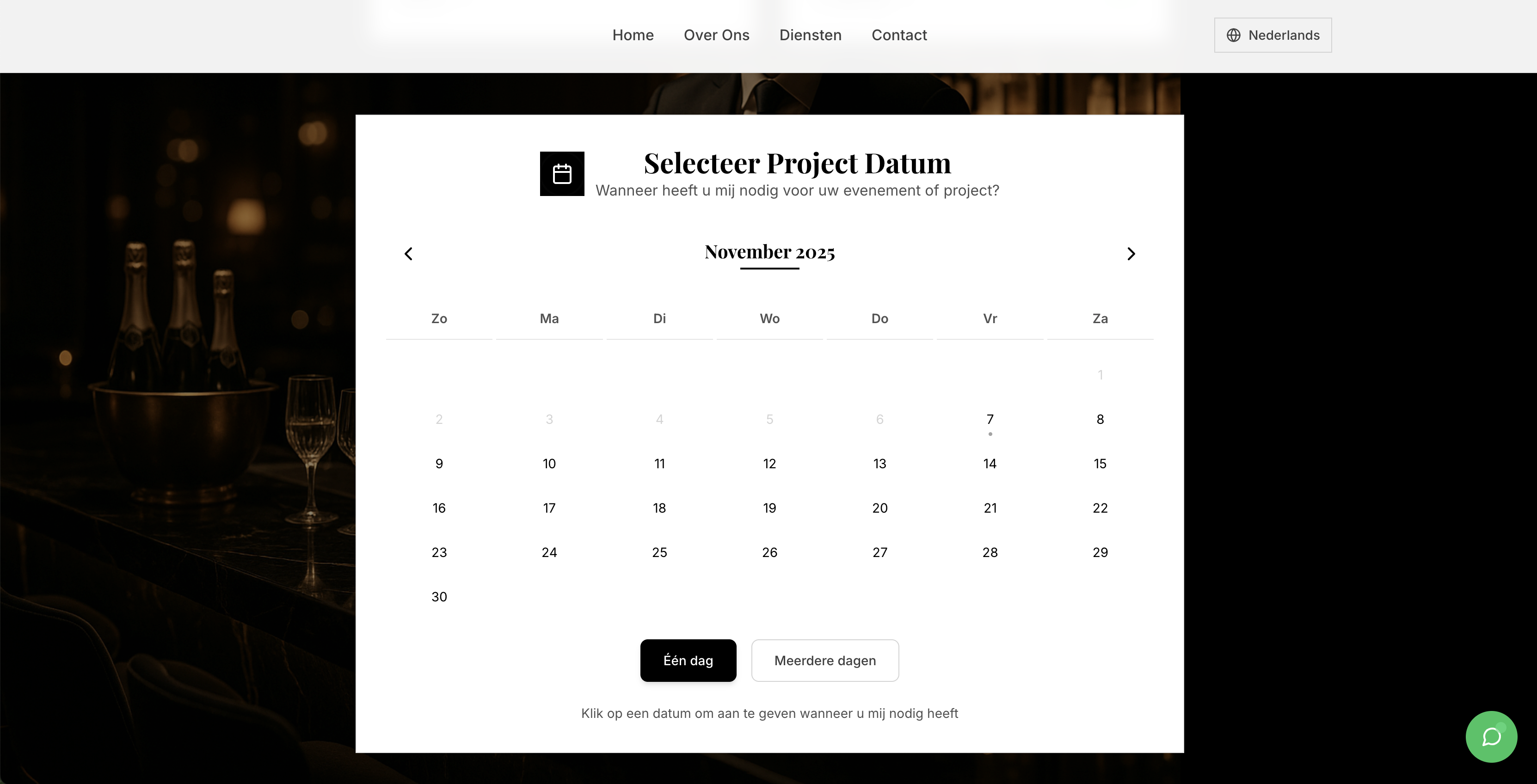 Interactive Calendar Booking Tool
