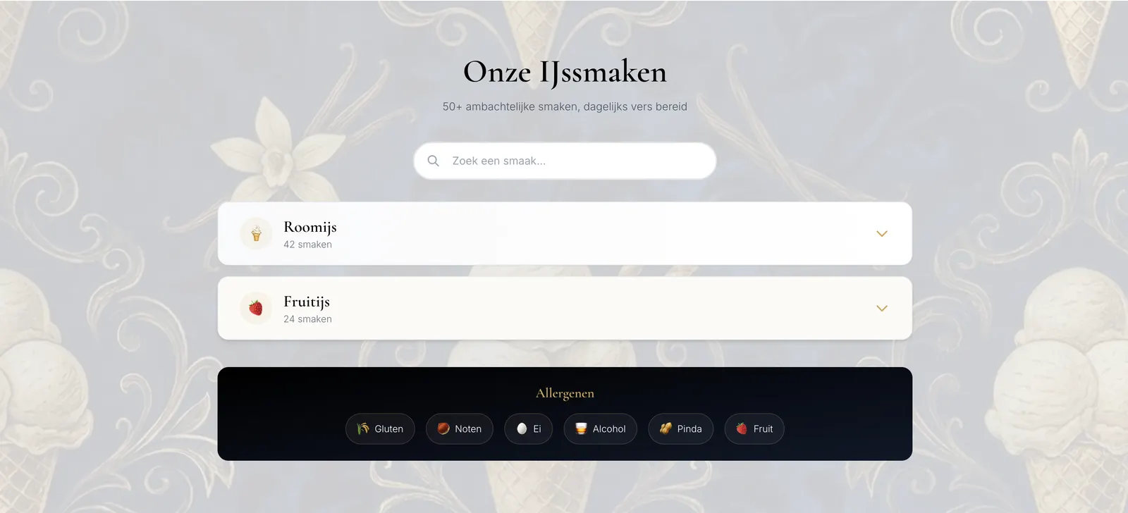 IJssmaken Overzicht