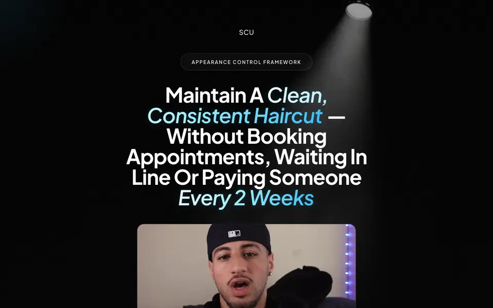 Website van Self Cut University (selfcutuniversity.com)